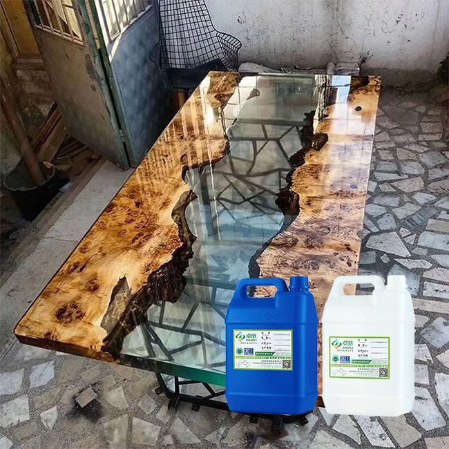 Transparent Deep Pouring Epoxy Resin A And B Material Crysta