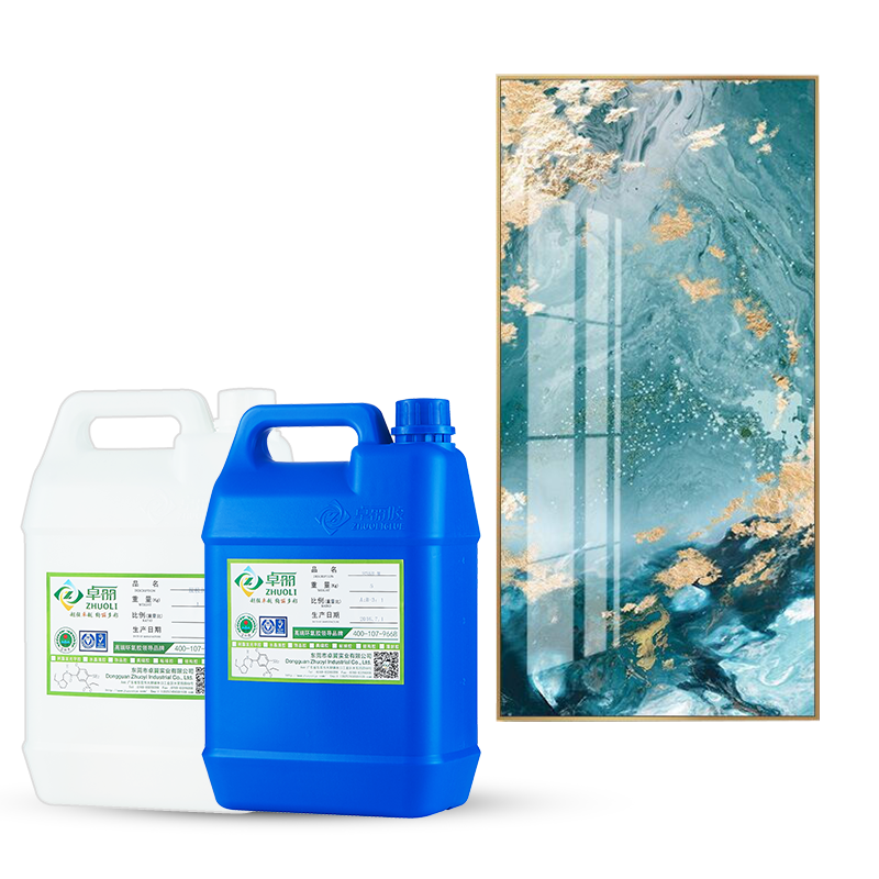 High clear epoxy adhesive AB hard  adhesive crystal gloss de